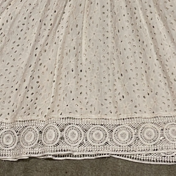 Surf Gypsy white 100% cotton V-Neck dress / Cover-Up M - Picture 2 of 7